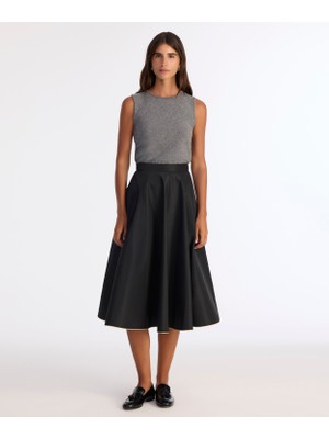 Yargıcı Kloş Yüksek Bel Etek