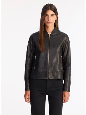 Yargıcı Geniş Bomber Yaka Uzun Kol Ceket