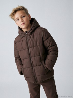 Lc Waikiki Yeni Sezon Kapüşonlu Erkek Çocuk Şişme Mont