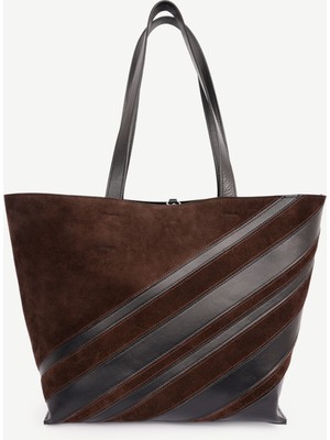 Yargıcı Patch Görünümlü Deri Omuz Çantası