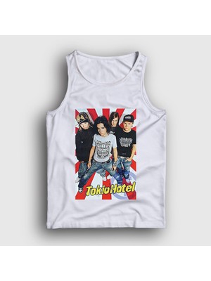 Presmono Unisex Beyaz Poster Kaulitz Tokio Hotel Atlet