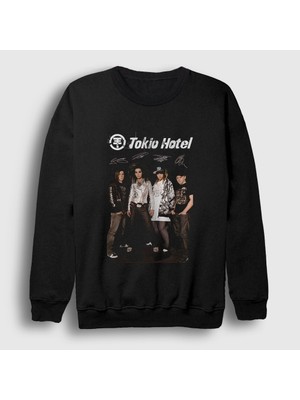 Presmono Unisex Siyah Signs Tokio Hotel Sweatshirt