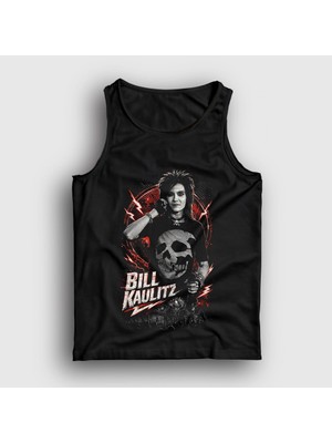 Presmono Unisex Siyah Bill Kaulitz Tokio Hotel Atlet