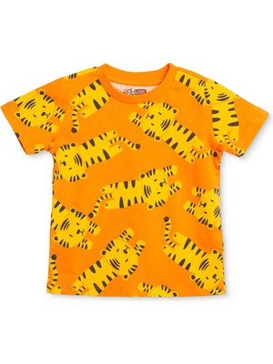 Hellobaby Hellobaby, Erkek, Tshirt, Hayvan Baskılı, Bisiklet Yaka, Kısa Kol
