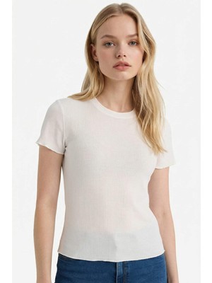 DeFacto Fitted Fitilli Kaşkorse Tişört K7064AZ26SP