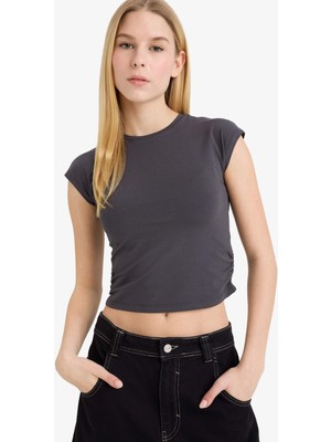 DeFacto Fitted Modal Tişört F5187AX26SP