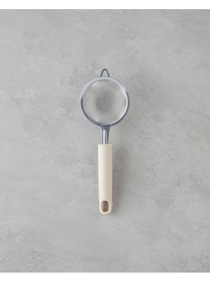 English Home Maisy Paslanmaz Çelik Mini Süzgeç 26 cm Krem