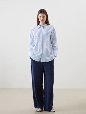 Lc Waikiki Yeni Sezon Beli Lastikli Geniş Paça Kadın Pantolon