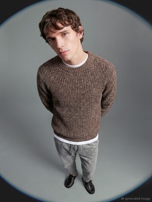 Lc Waikiki Yeni Sezon Bisiklet Yaka Yün Karışımlı Erkek Triko Kazak