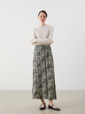 Lc Waikiki Yeni Sezon Beli Lastikli Desenli A Kesim Kadın Etek