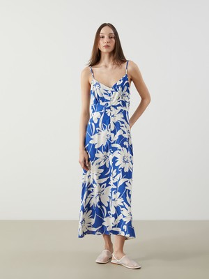 Lc Waikiki Yeni Sezon V Yaka Çiçekli Elbise