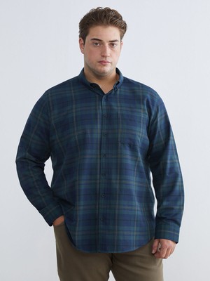 Lc Waikiki Yeni Sezon Regular Fit Uzun Kollu Ekose Gabardin Erkek Gömlek