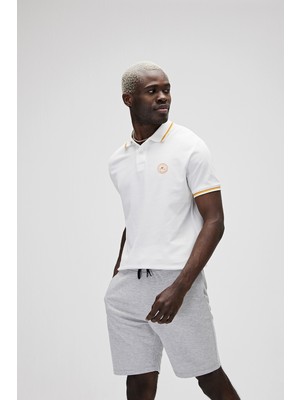Bad Bear Groove Off-White Beyaz Polo Yaka Erkek T-Shirt
