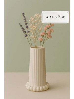 Bohem Tarz Büyük Boy Vazo Çizgili Bubble Tabak Iskandinav Vazo