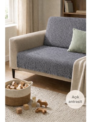 Koltuk Örtüsü 175X215 cm – Kaymaz Şönil Kumaş, Yıkanabilir Çekyat & Kanepe Örtüsü (Bej / Krem / Taş / Gri / Vizon)