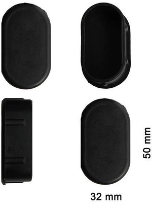 LTG Nova Mey Ithalat® Oval Profil Iç Tapa 32X50 mm 4 Adet