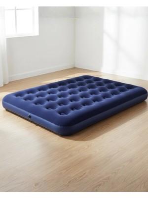 LTG Nova Mey Ithalat® Dış Mekan Şişme Yatak Çift Kişilik Flokeli Yüzey Konforlu Kullanım