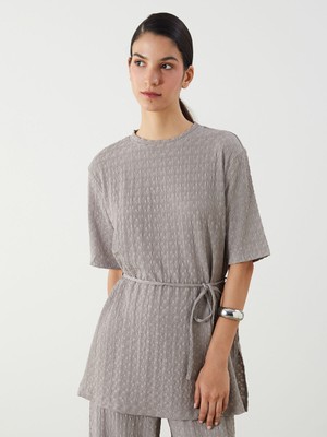 Lc Waikiki Yeni Sezon Bisiklet Yaka Dokulu Bluz