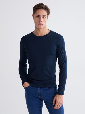 Lc Waikiki Yeni Sezon Bisiklet Yaka Uzun Kollu Erkek Tişört