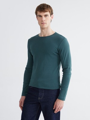 Lc Waikiki Yeni Sezon Bisiklet Yaka Uzun Kollu Erkek Tişört