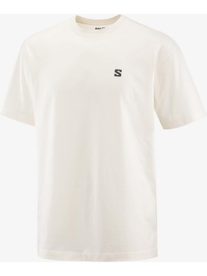 Salomon Round Logo Graphıc Erkek Tişört Whisper White LC2832500