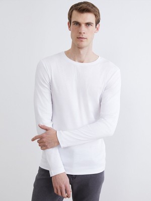 Lc Waikiki Yeni Sezon Bisiklet Yaka Uzun Kollu Erkek Tişört