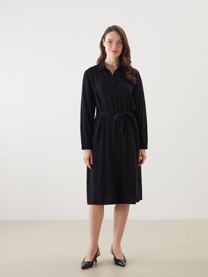 Lc Waikiki Yeni Sezon Beli Kuşaklı Gömlek Elbise