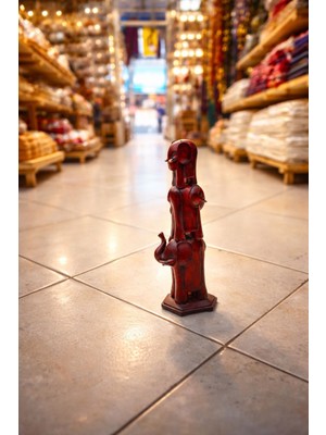 Seymen Bıçakçılık 1’li Ahşap Soyut Insan Figürü | Dekoratif Masa Üstü Biblo