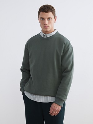 Lc Waikiki Yeni Sezon Bisiklet Yaka Erkek Kalın Sweatshirt