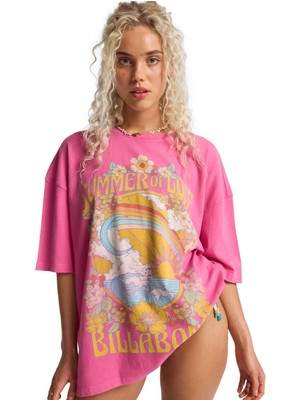 Billabong Summer Of Love Kadın Pembe Tişört