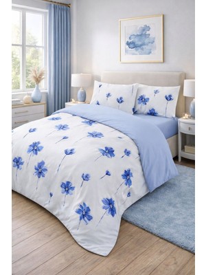 Formeya Florina Tek Kişilik Desenli Lastikli Çarşaflı Nevresim Takımı