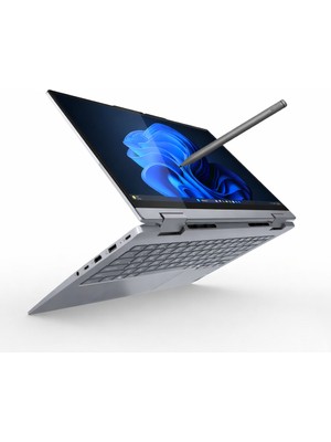 Lenovo Thinkbook 14 2-in-1 G5 IAU Intel Core Ultra 7 255U 16GB 512GB SSD 14" WUXGA IPS Panel Freedos Taşınabilir Bilgisayar 21SQ002TTX + Lenovo Slim Pen
