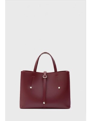 Shule Bags Fedi Yavrulu El ve Omuz Çantası Bordo