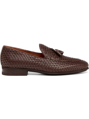 Tergan Kahverengi Hakiki Deri Erkek Klasik Ayakkabı - E25I1AY57205-B90