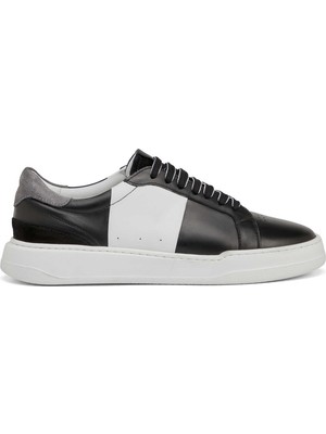 Tergan Siyah Hakiki Deri Erkek Sneaker - E25I1AY57312-A23