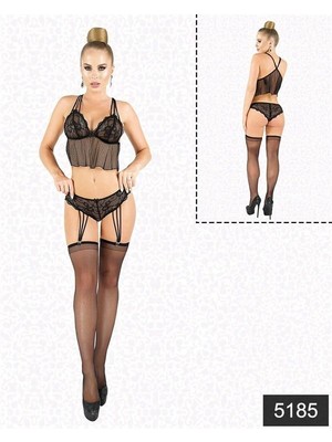 Amora Secret Özel Tasarım  Jartıyerlı Büstıyer Set