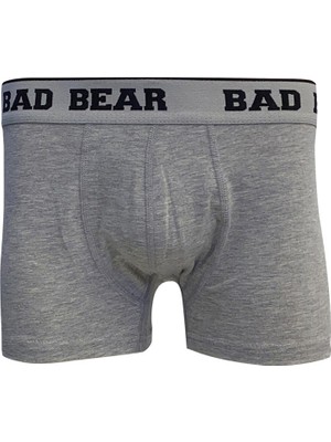 Bad Bear Basic Gri Melanj Erkek Boxer