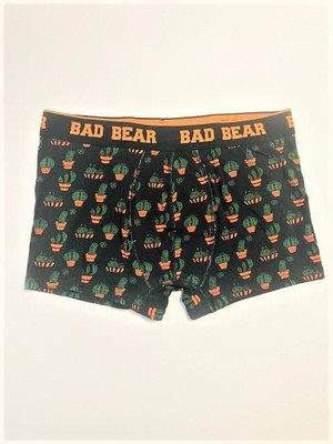 Bad Bear Kaktüs Antrasit Kaktüs Desenli Erkek Boxer