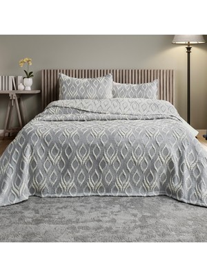 Schafer Home Duo Yatak Örtüsü 3 Parça-Gri