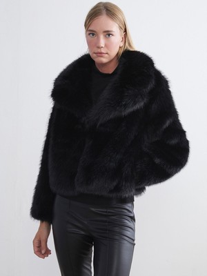 Lc Waikiki Yeni Sezon Ceket Yaka Kadın Kürk Mont