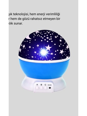 Astraltech Çocuk Gece Lambası 6 Modlu Renkli LED Enerji Tasarruflu Masal Işığı