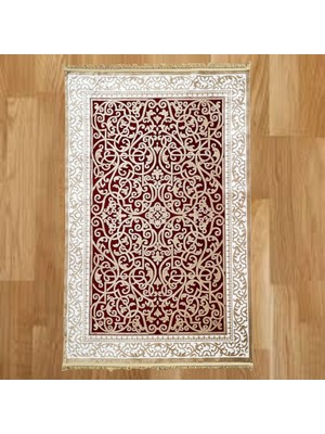 Mevlana Bazaar Osmanlı Çiçek Desenli 100 x 300 Makine Yün Halı