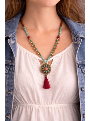 Herşey Nota Nomad Heritage Tassel Figürlü Boncuk Kolye