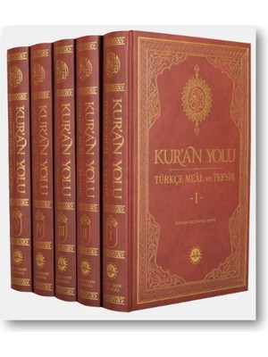 Datatek Kuran Yolu Türkçe Meal ve Tefsir 5 Cilt Takım ( Yeni Baskı )