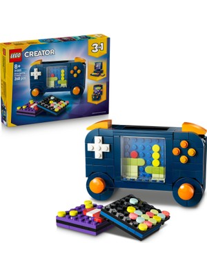 LEGO® Creator 3’ü 1 Arada Retro Oyun Konsolu 31380 – 8+ için Atariye Dönüşebilen Yaratıcı Oyuncak Yapım Seti (268 Parça)