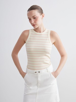 Lc Waikiki Yeni Sezon Bisiklet Yaka Çizgili Kadın Atlet