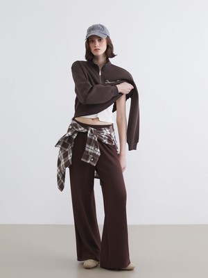 Lc Waikiki Yeni Sezon Dik Yaka Nakışlı Oversize Kadın Kalın Sweatshirt