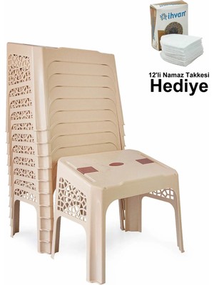 İhvan Online 12 Adet Cami ve Kuran Kursları Için Plastik Rahle Masası