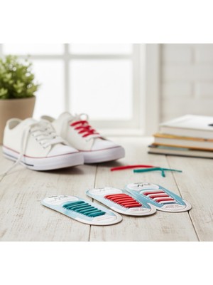 Hediye Bahçesi Renkli Silikon Ayakkabı Bağcıkları