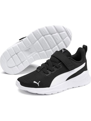 Puma Anzarun Lite AC+ PS Siyah Erkek Çocuk Spor Ayakkabı Nefes Alabilir Yapı ile Koşu ve Yürüyüş İçin İdeal
